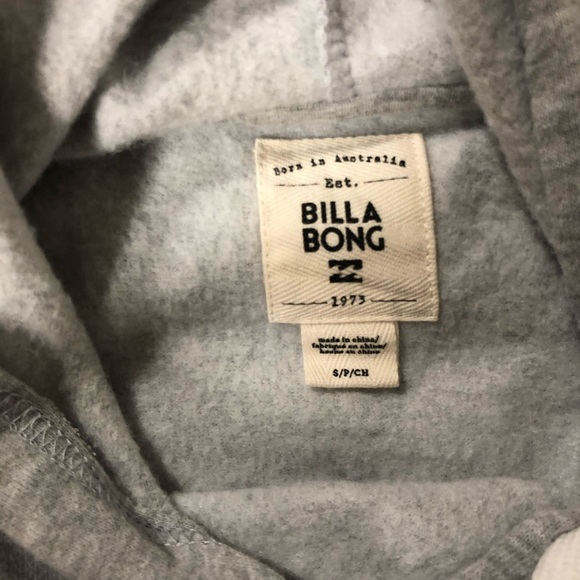 Billabong grey palm hoodie women’s- size S - Picture 6 of 6